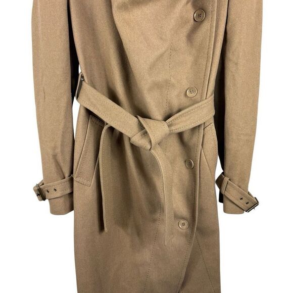 BCBGmaxazria wool khaki pea coat - size M - Picture 6 of 10